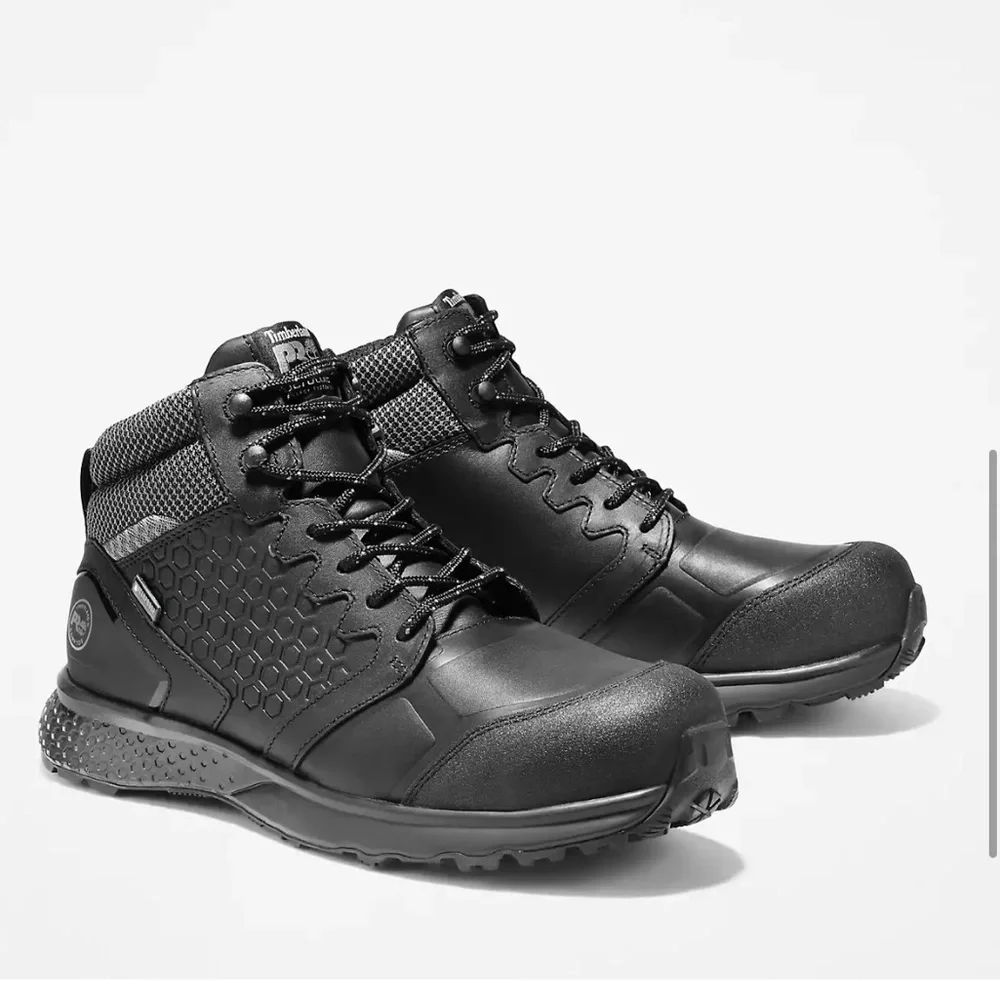 TIMBERLAND Men's Reaxion Composite Toe Waterproof Work Sneaker Size 15W
